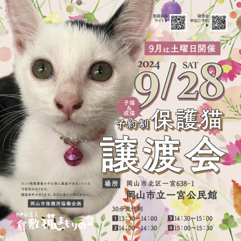 保護猫譲渡会（予約制）